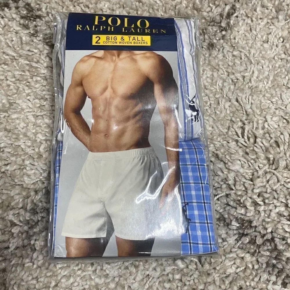 Polo Ralph Lauren Big &โTall Woven Boxers Size 50โNEW